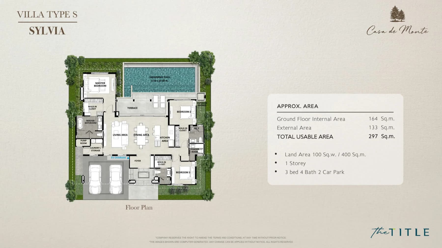 Casa de Monte — Type S · Sylvia floor plan