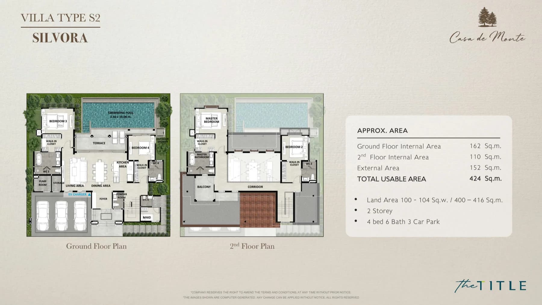 Casa de Monte — Type S2 · Silvora floor plan