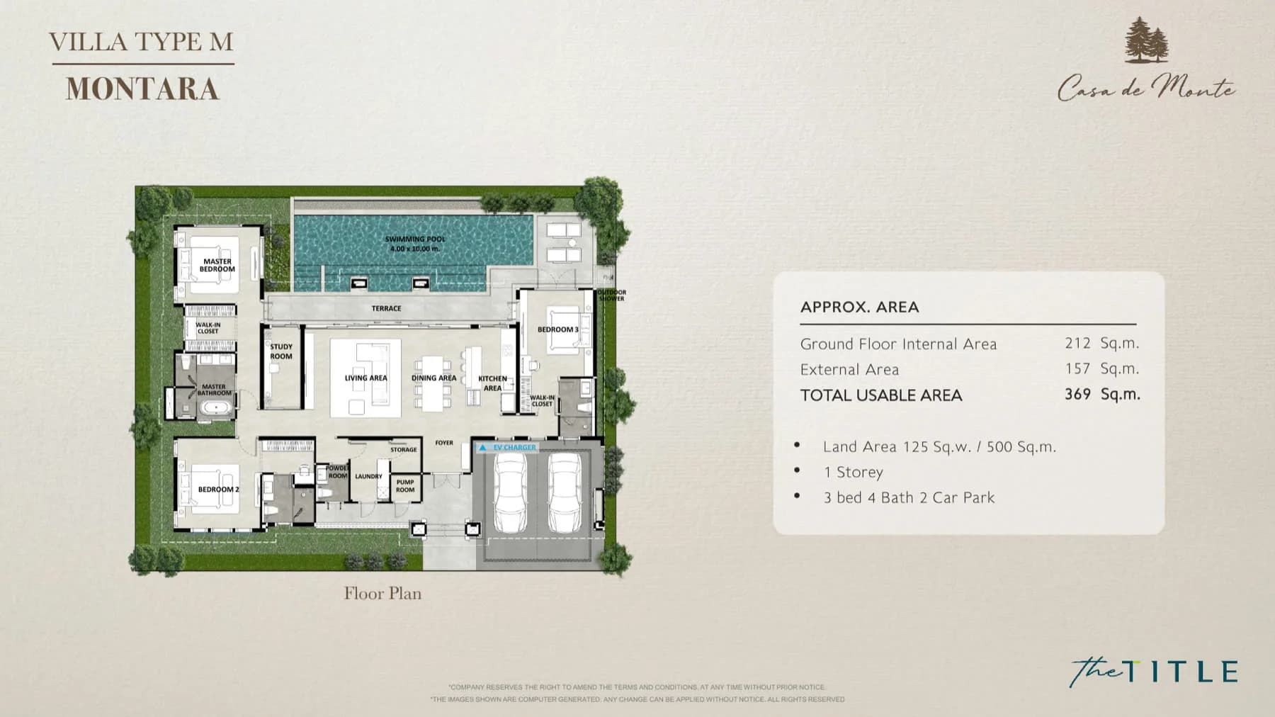 Casa de Monte — Type M · Montara floor plan
